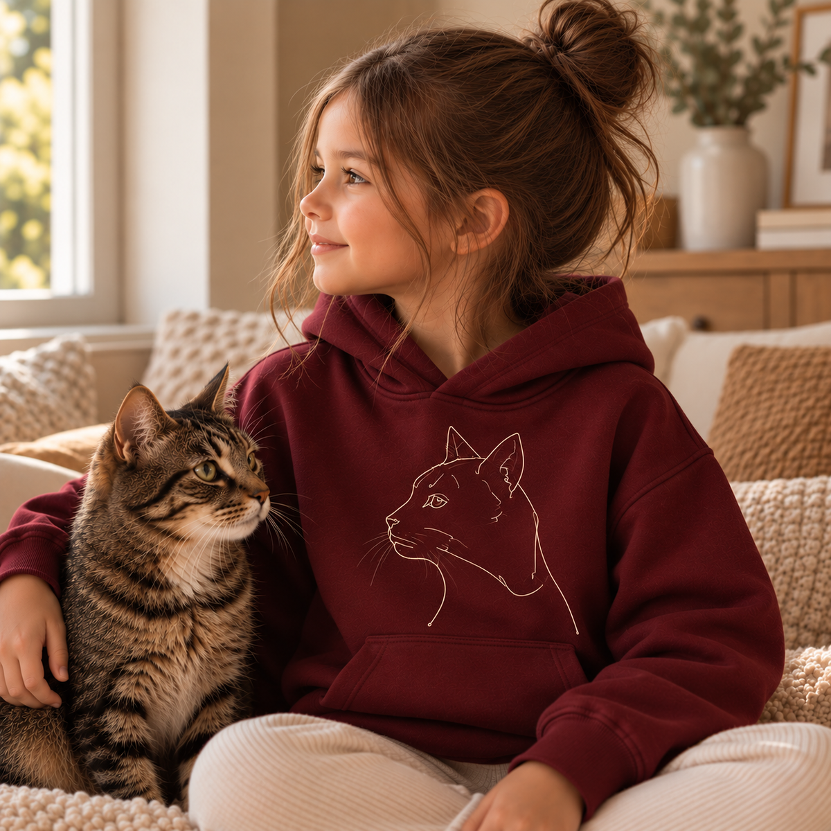 Custom Fine Line Hoodie - kids