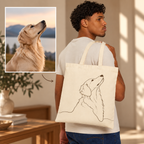 Custom Fine Line Tote Bag