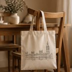 Custom Fine Line Tote Bag