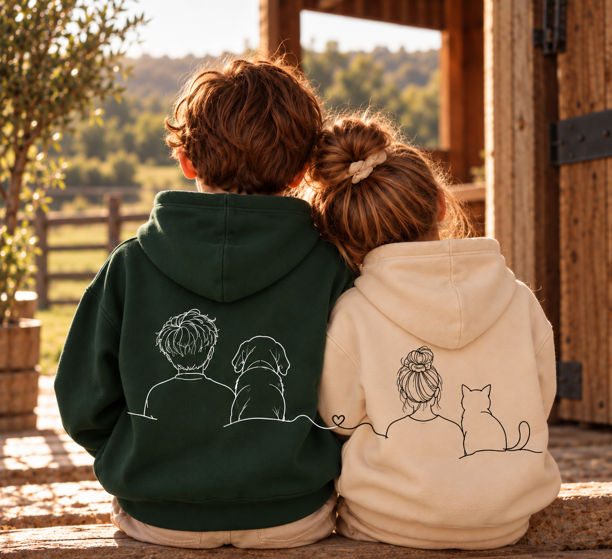 Custom Fine Line Hoodie - kids