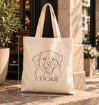 Custom Fine Line Tote Bag